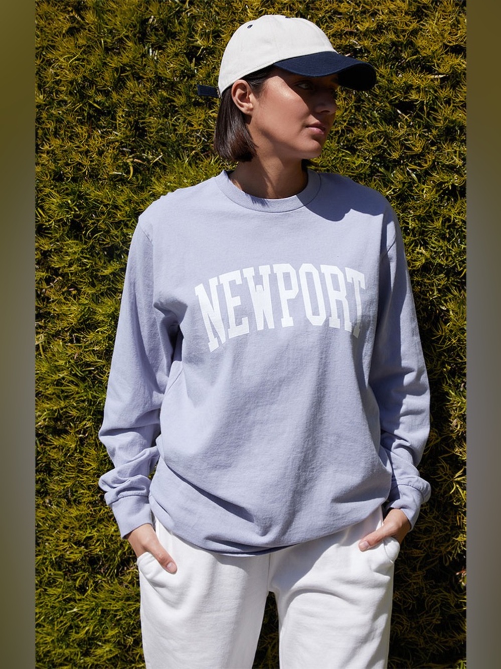 John Galt Light Blue Presley Newport Long Sleeve T-Shirt